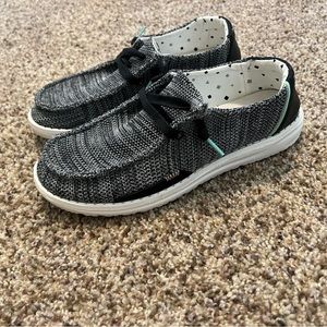 Hey Dude Shoes. Wendy Sox Sparkling Black. Size US 7.